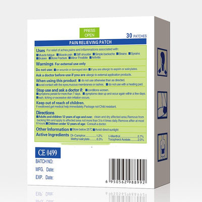 Pain Relieving Patches (30pcs)