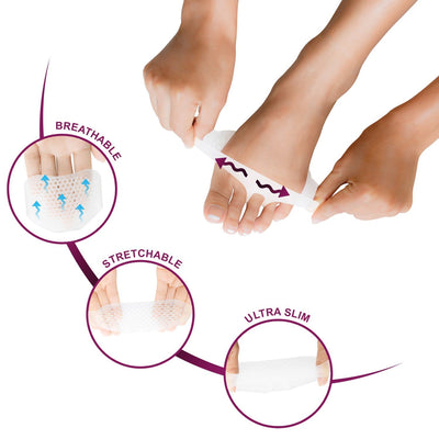 Silicone Padded Forefoot Insoles (2 pairs)
