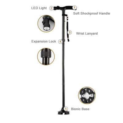 Anti-shock Walking Stick