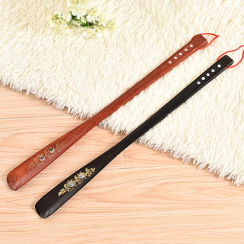 Long 21.5" Wooden Shoe Horn
