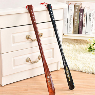 Long 21.5" Wooden Shoe Horn